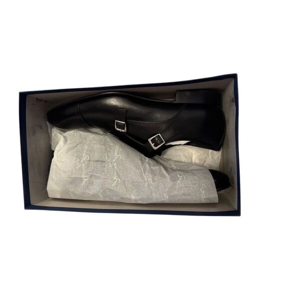 Massimo Matteo Men\'s Double Monk Strap Dress Shoes Black Size 13 M